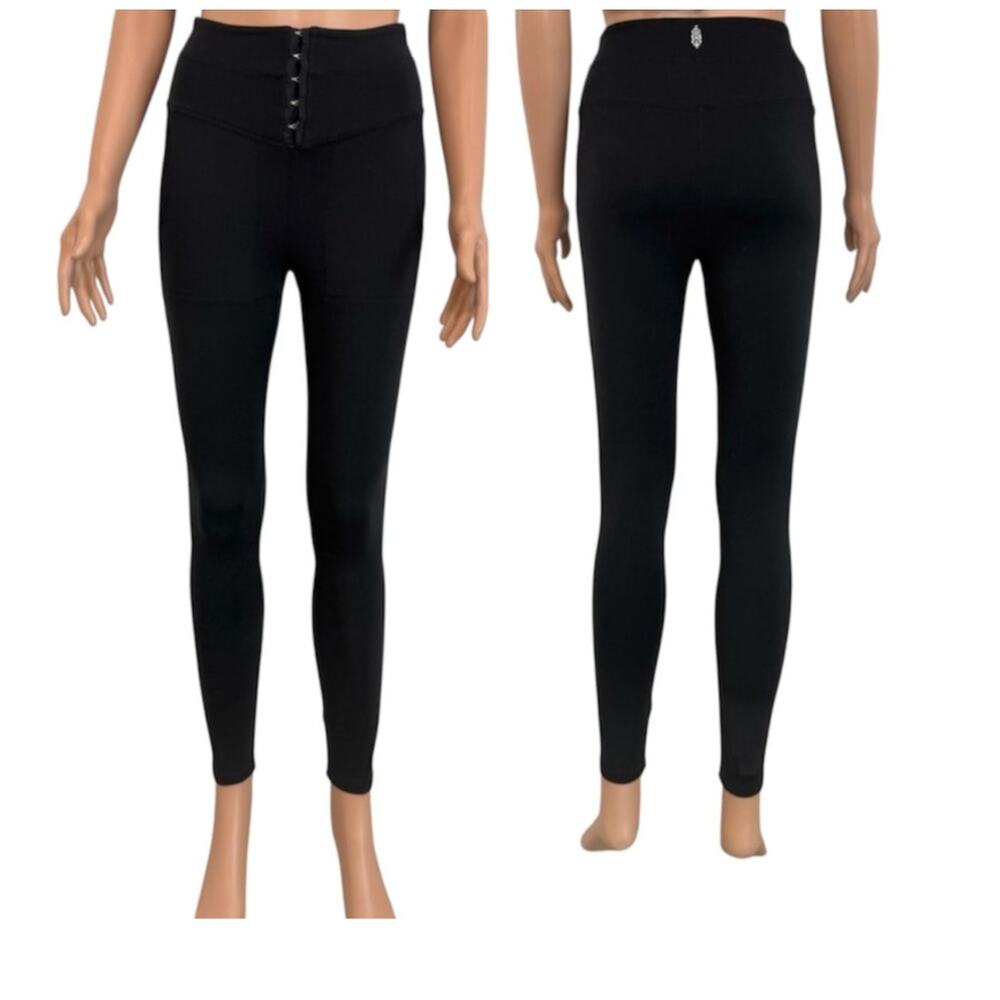 Free People FP Movement XS high rise Hooked on You corset legging P 2706